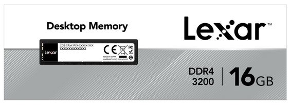 RAM Lexar LD4AU016G 16GB DDR4 3200MHz (Ảnh 2)